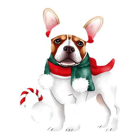 Christmas Dog Clipart · Creative Fabrica