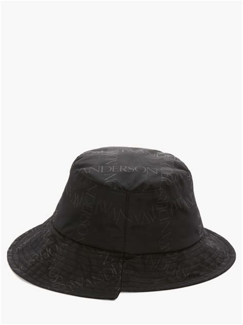 Asymmetric Bucket Hat In Black Jw Anderson Gb