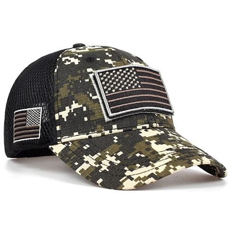 Nova moda bandeira americana boné de beisebol rabo de cavalo hip hop