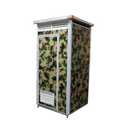 Steel Squat Portable Toilet Outdoor Prefab Restroom With Shower Easy To