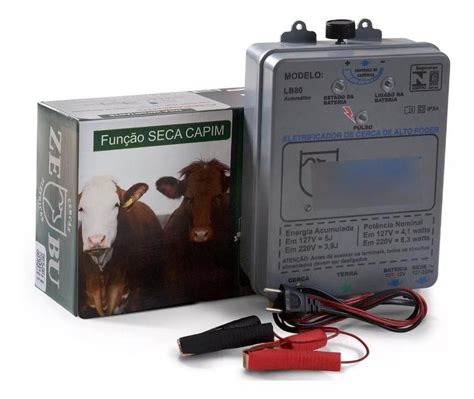 Aparelho De Choque Cerca Rural 80km 3 2 Joules Bivolt E 12v Zebu