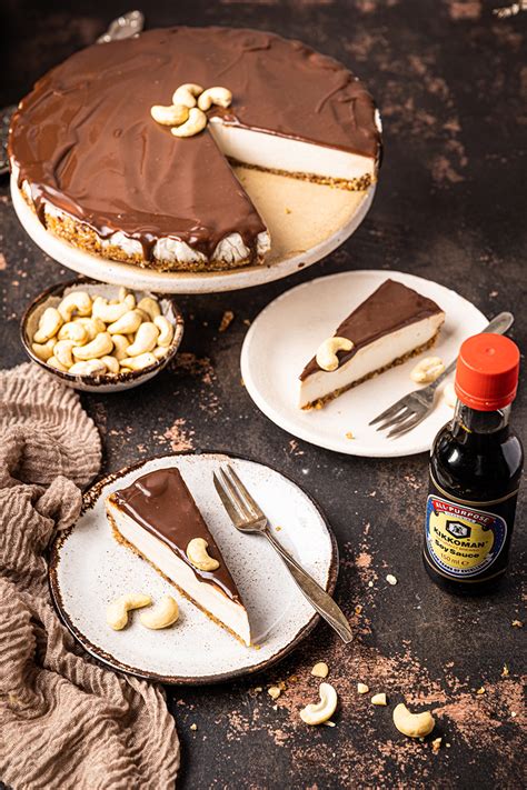 Cheesecake Vegan Aux Noix De Cajou Et Sauce Chocolat Caramel A Vos