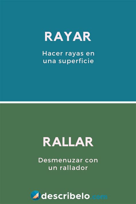 Rayar o rallar Cuál es la diferencia Ejemplos fáciles en 2020