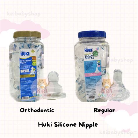 Jual Huki Silicone Nipple Ecer Orthodontic Dan Regular Huki Nipple