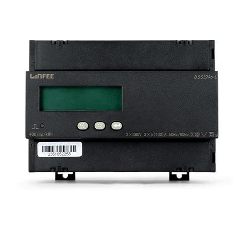 Three Phase Four Wire DIN Rail Digital Electric Energy Meter Energy