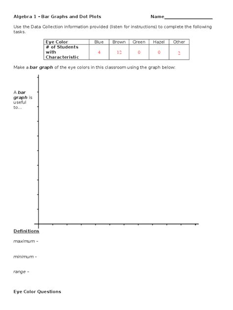 Dot Plot Template - Printable Word Searches