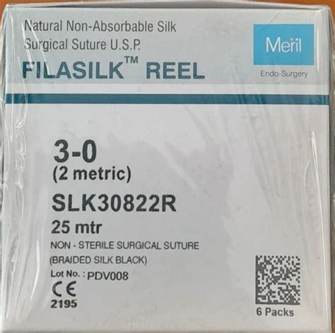 Black Monofilament Non Absorbable Surgical Suture Packaging Type Pack