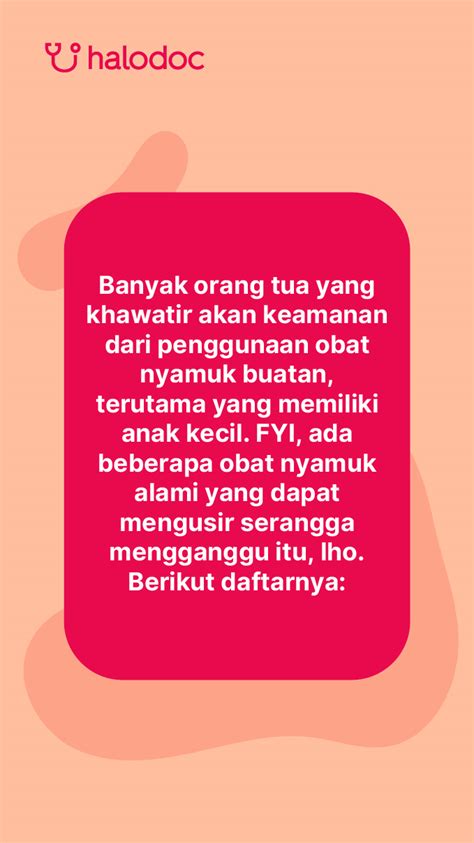 Aman untuk Pernapasan, Ini 4 Jenis Obat Nyamuk Alami