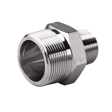 Stainless Steel Pipe Fitting Hex Nipple Male Threading 2 Inch Sch 40 At