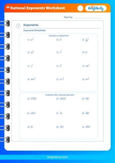 Learning About A Rational Exponents Worksheets [pdfs]