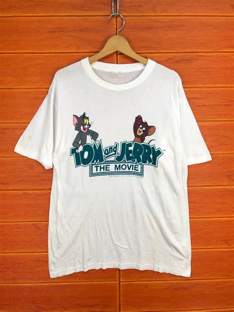 Vintage 90s Tom And Jerry The Movie T Shirt 1996 Turner Ent Etsy