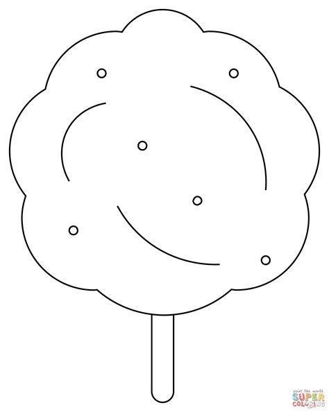 Cotton Candy Coloring Page Free Printable Coloring Pages