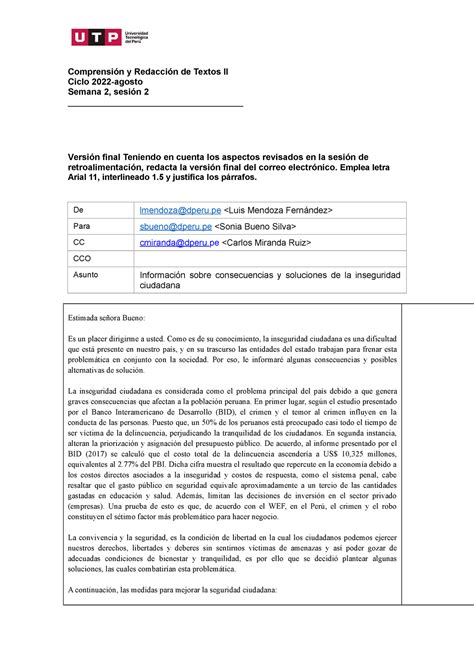 S2 Apoyo voy el trabajo de compresión y redacción de textos correo