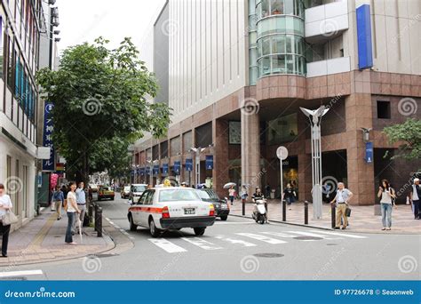 Tenjin Street In Fukuoka Japan Editorial Stock Photo Image Of