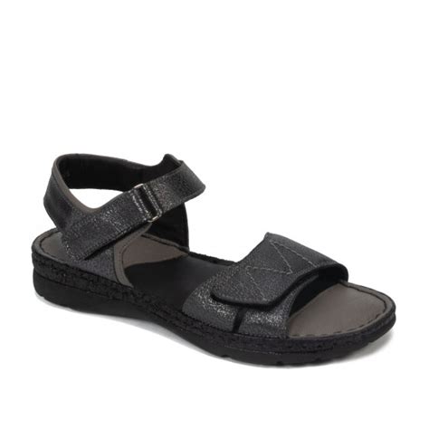 Sandale Dama 5090 Negru Metalizat Combinat Pret 164 Lei Marelbo