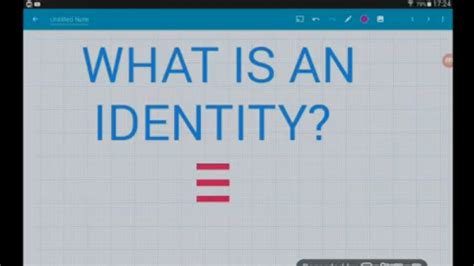 What Is An Identity In Maths Youtube