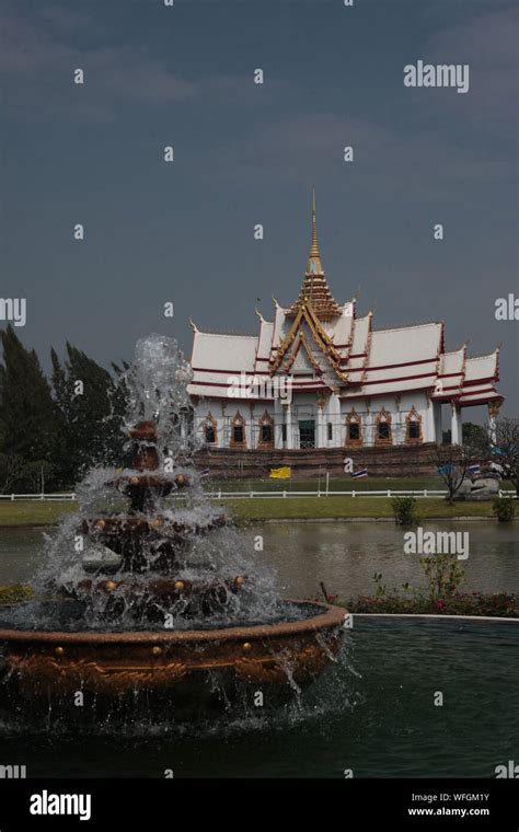 view  temple  front  temple stock photo alamy