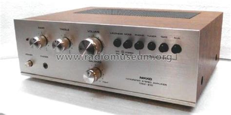 Integrated Stereo Amplifier TRM 210 D Ampl Mixer Nikko Electric