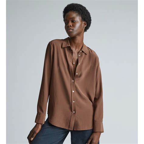 Everlane The Clean Silk Relaxed Shirt B