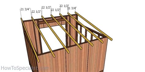 Fitting The Rafters 10×12 Shed Howtospecialist How To Build Step