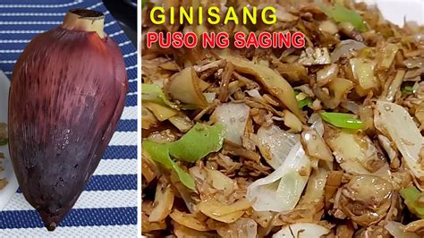 Nakatikim Ka Na Ba Ng Puso Ng Saging Let S Cook It Youtube