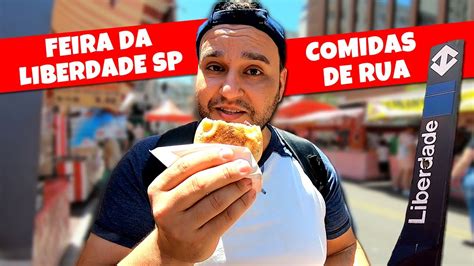 PROVANDO COMIDAS NA FEIRA DA LIBERDADE EM SÃO PAULO COMIDAS DE RUA