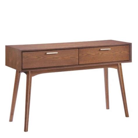 Buy Modern Walnut Console Table With Drawers Design District