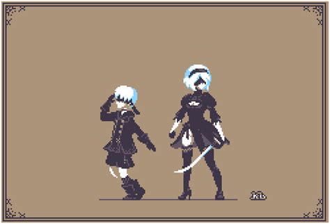 Nier Automata 2b And 9s Rpixelart