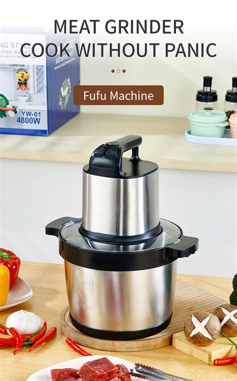 Yam Pounder Fufu Pounding Machine Commercial Stainless Steel Food Meat