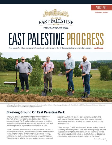 Newsletter Archive - Village of East Palestine