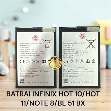 Jual BATERAI BATRAI INFINIX HOT HOT NOTE BL BX Shopee Indonesia