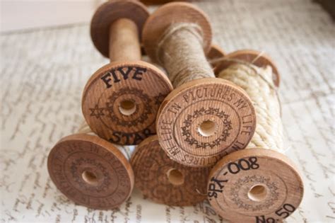 How to Make DIY “Vintage” Wooden Spools