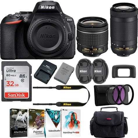 Nikon D5600 Dslr Camera With 18 55mm And 70 300mm Lenses