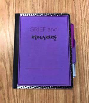 Grief And Mourning Notebook Template By Kristin Headley Counselling