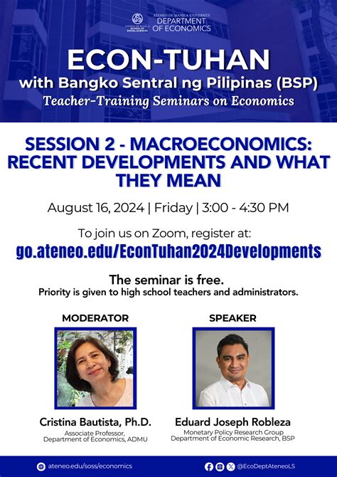 Econ-tuhan Session 2 - Macroeconomics: Recent Economic Developments and