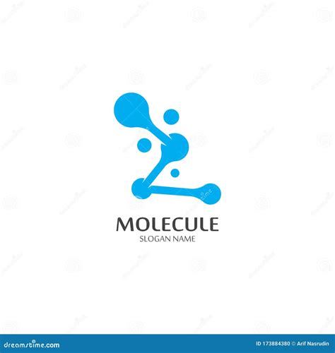 Molecular Logo Structure Chemical Atoms Vector Illustration Stock Vector Illustration Of