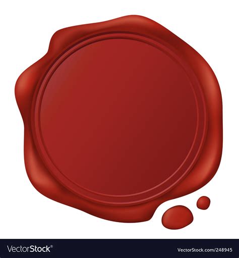 Wax Seal Royalty Free Vector Image Vectorstock