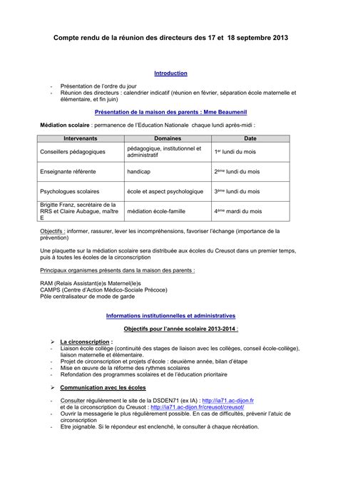 PDF f2 compte rendu de réunion d équipe éducative Educationgouv PDF