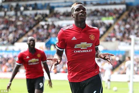 Man Utd Star Paul Pogba Dances For Joy At Training Ground Daily Mail