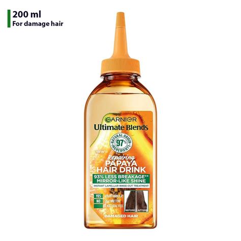 Garnier Ultimate Blends Repairing Papaya Hair Drink Liquid Conditioner