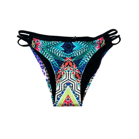 Aqua Blu Womens Multicolour Cross Over Bikini Bottom Various Sizes
