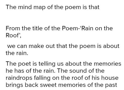 mind map  rain   roof class  brainlyin