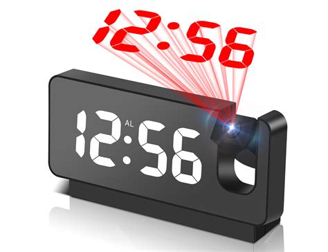 Projection Alarm Clocks For Bedroomsled Digital Clock With 180