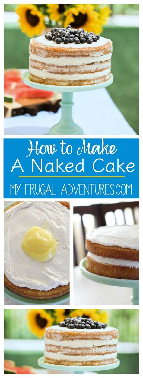 How To Make A Naked Cake So Easy My Frugal Adventures Cupcake
