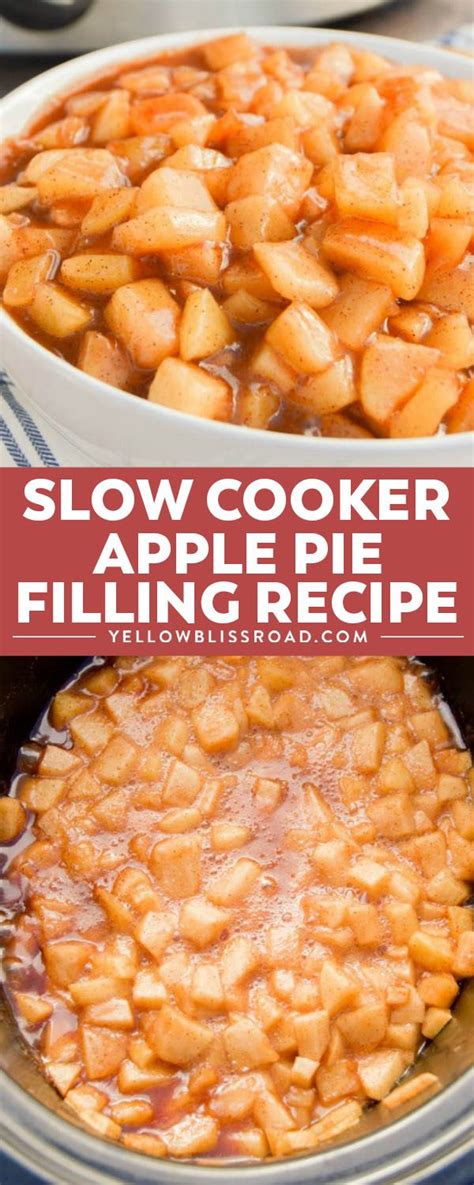 Delicious Slow Cooker Apple Pie Filling