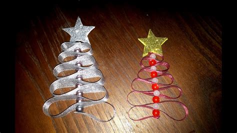 Rvore De Natal De Fita De Cetim Diy Satin Ribbon Christmas Tree