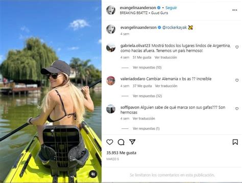 Evangelina Anderson causó furor remando en Nordelta con una bikini ultra hot NoticiasNet