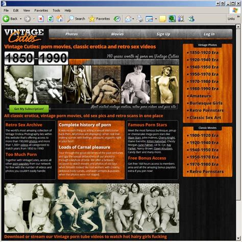 Freeones Gives Porn Site Vintage Cuties An Overall Review Rating Of
