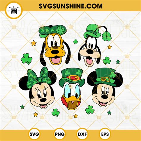 Disney Happy St Patricks Day SVG Mickey Friends St Patricks Day SVG