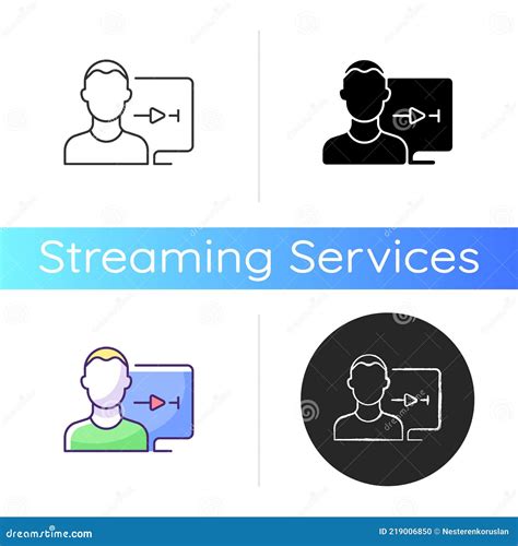 Icône Du Compte Utilisateur Du Service De Diffusion En Continu